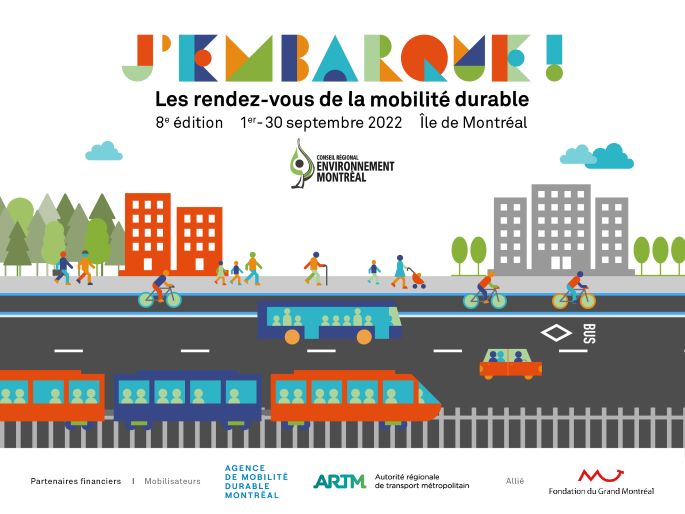 L’ARTM s’associe à la campagne J’embarque! Les rendez-vous de la mobilité durable