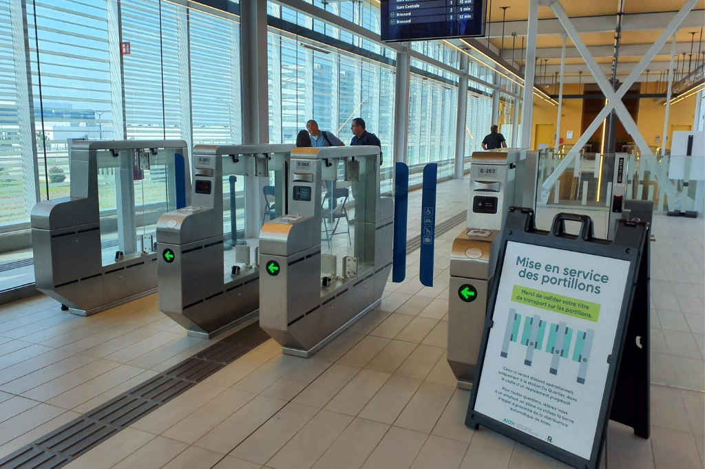 De nouveaux portillons pour la validation des titres dans les stations du REM cet automne